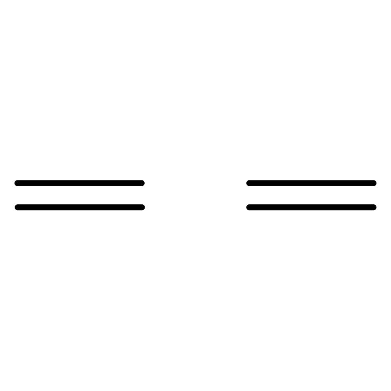 Deux doubles lignes