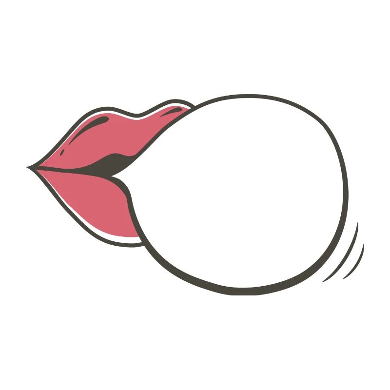 Mouth speech bubble communication
