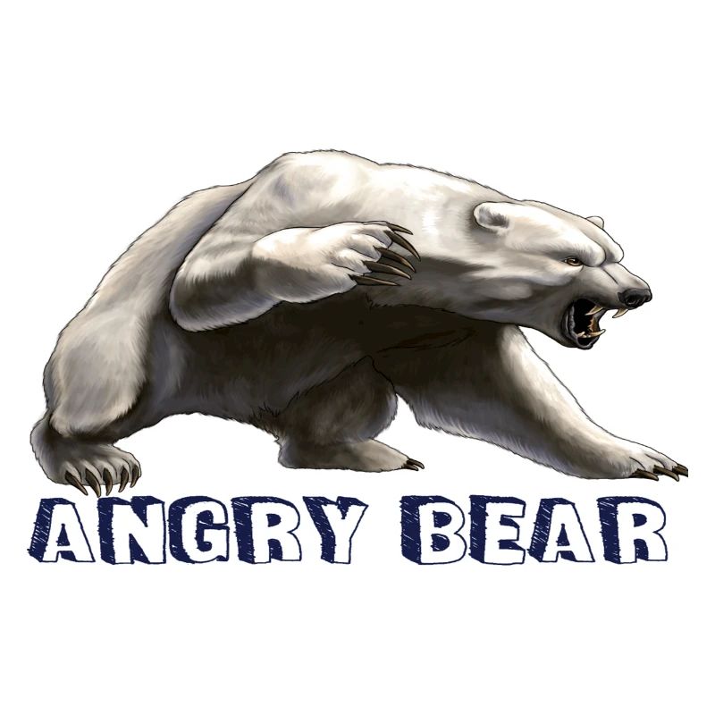 Angry bear , bear