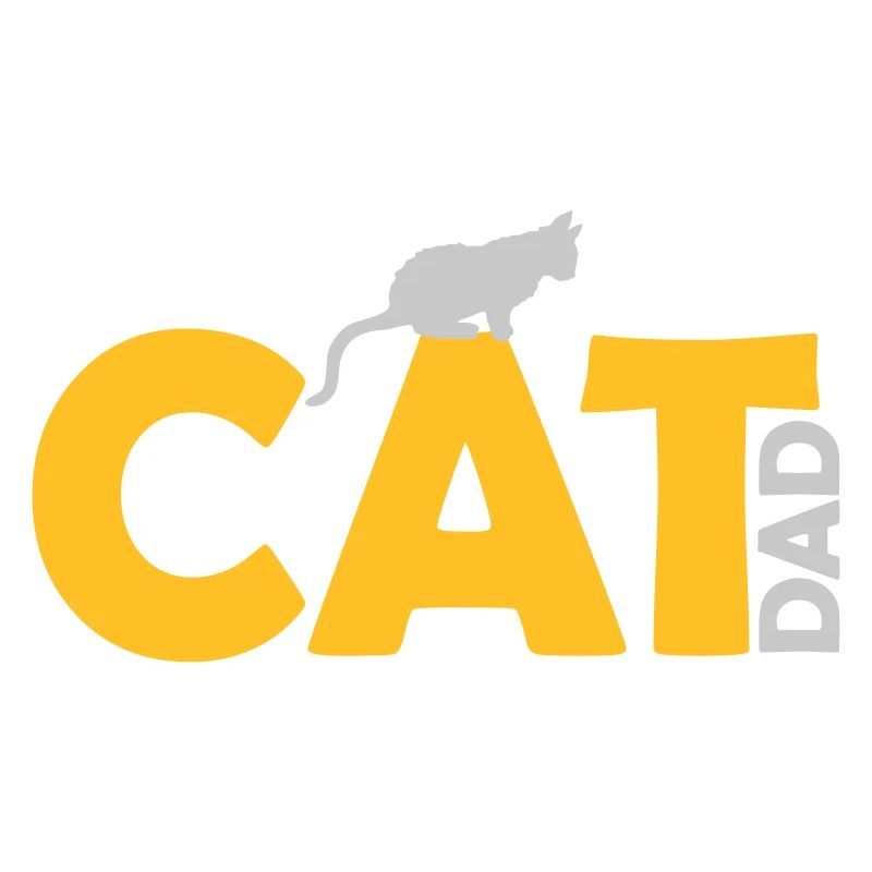 Cat Dad Logo Design