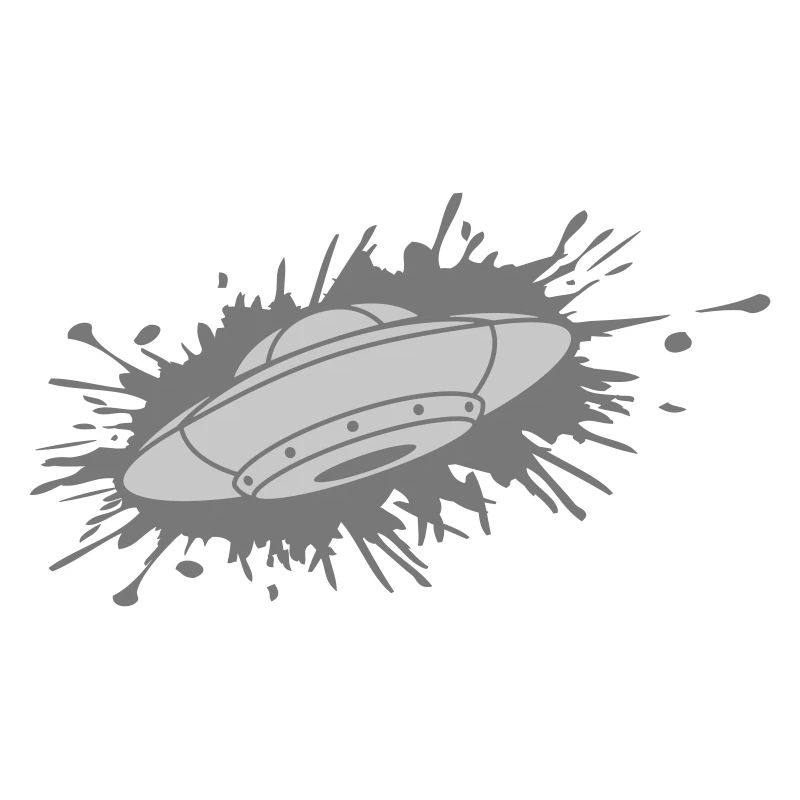 Éclaboussures de couleur Splash UFO Aliens