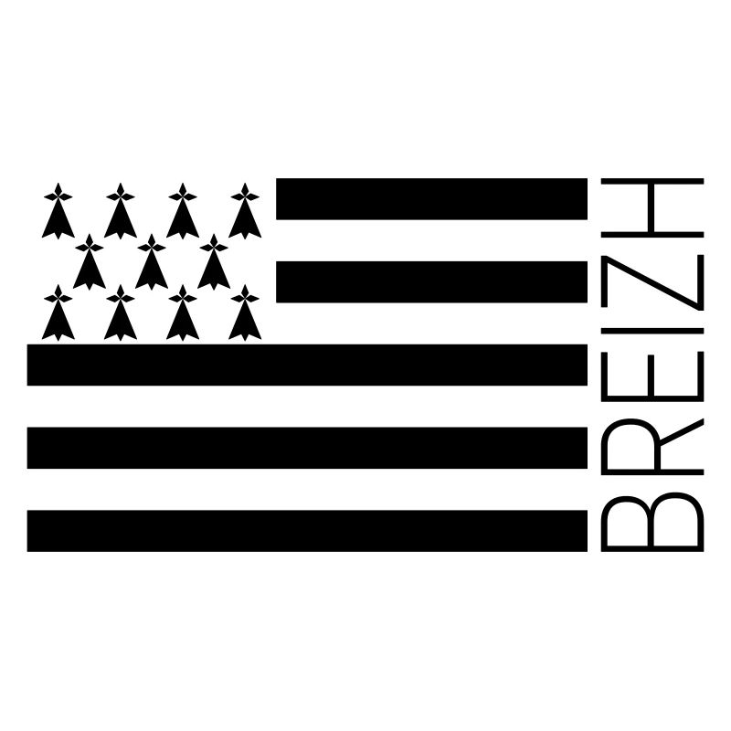 Breizh - Drapeau breton Gwenn-ha-du