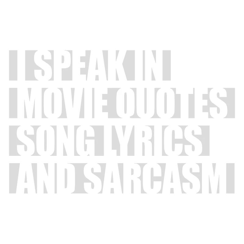 speak lyrics and sarcasm
