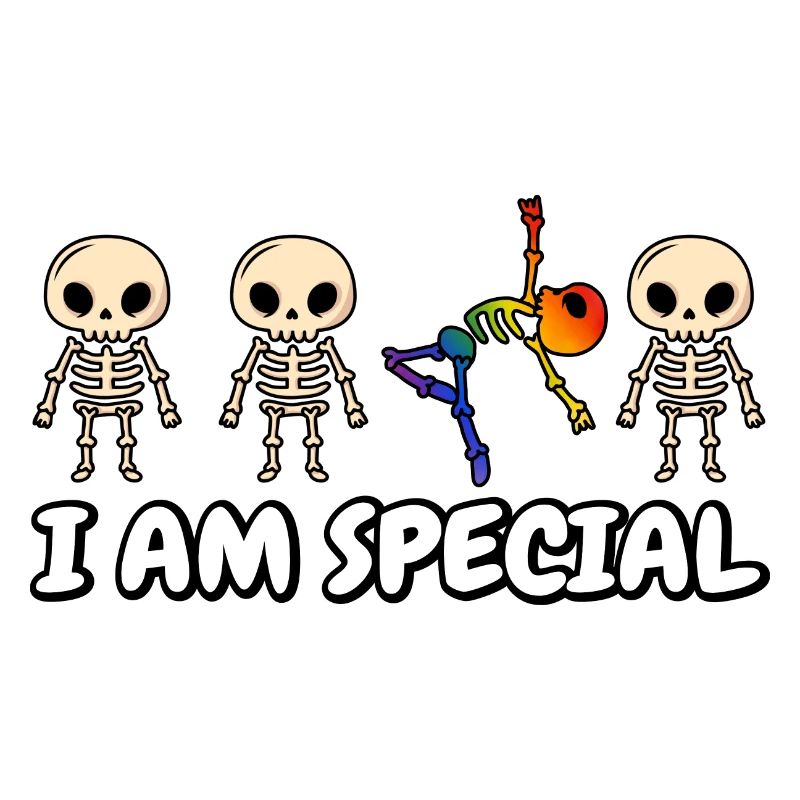 I’m Special Rainbow Skeleton Mois de la fierté LGBT