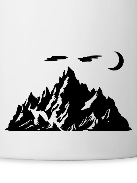 Mountain Crescent Moon