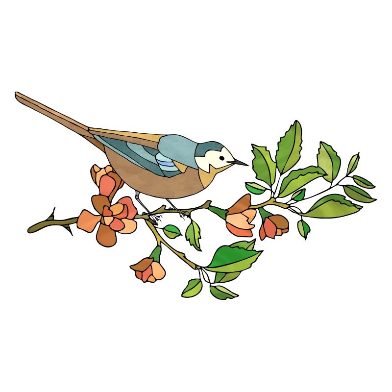 Bunter Vogel