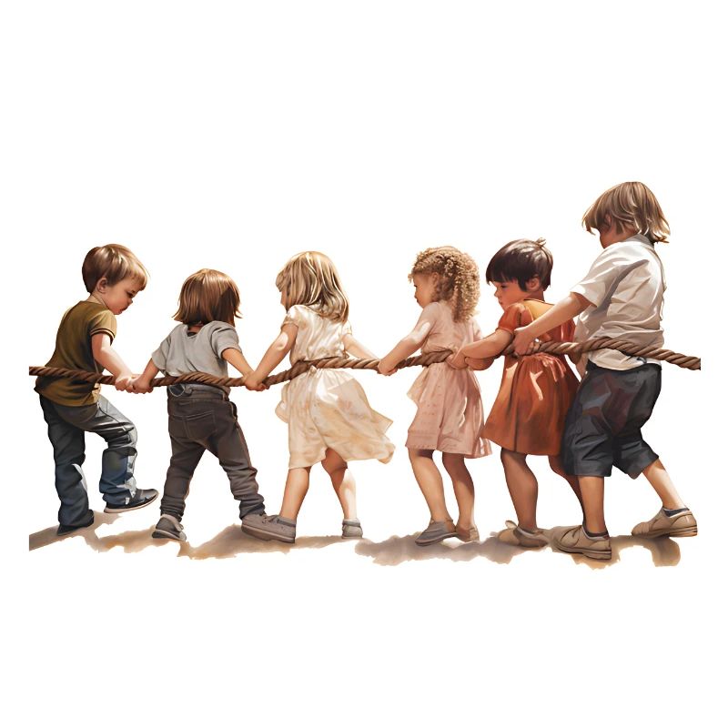 Le tir à la corde, un jeu d’enfant d’antan ?