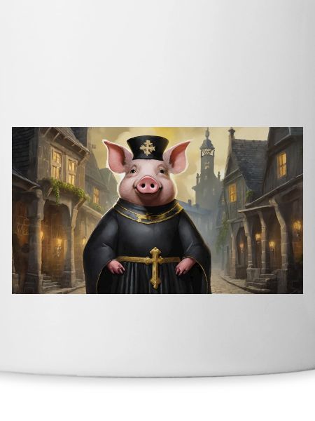 Pun ambiguous german expression – Schweinepriester