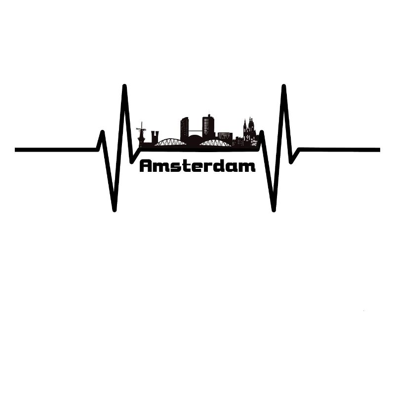 Heartbeat with Skyline Amsterdam