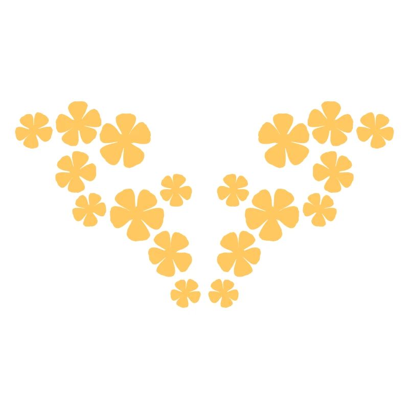 Many Pretty Flowers Colorful Decorative Pattern Beautiful