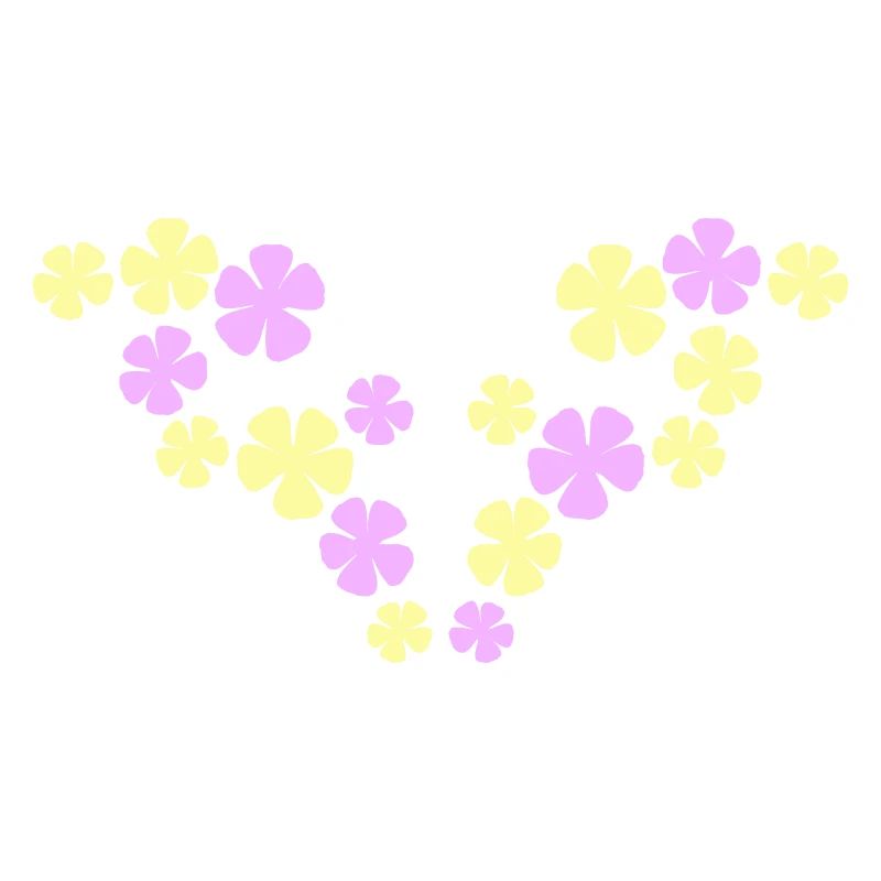 Many Pretty Flowers Colorful Decorative Pattern Beautiful