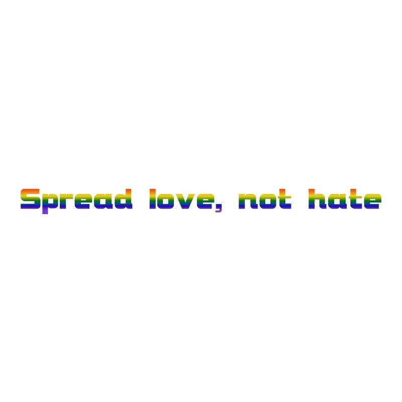 Spread love, not hate Rainbow♥ (long)