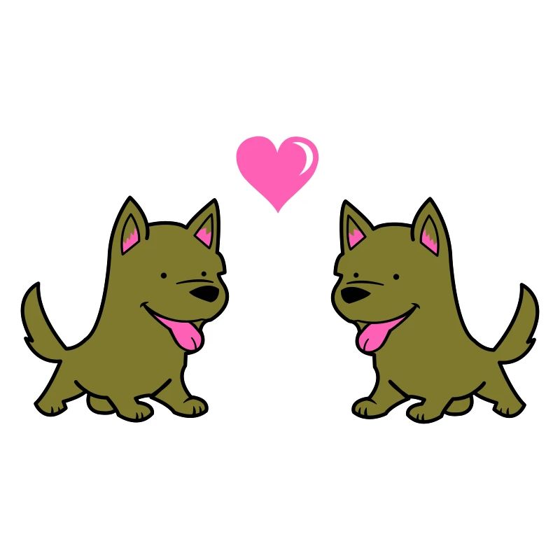 hund comic liebe