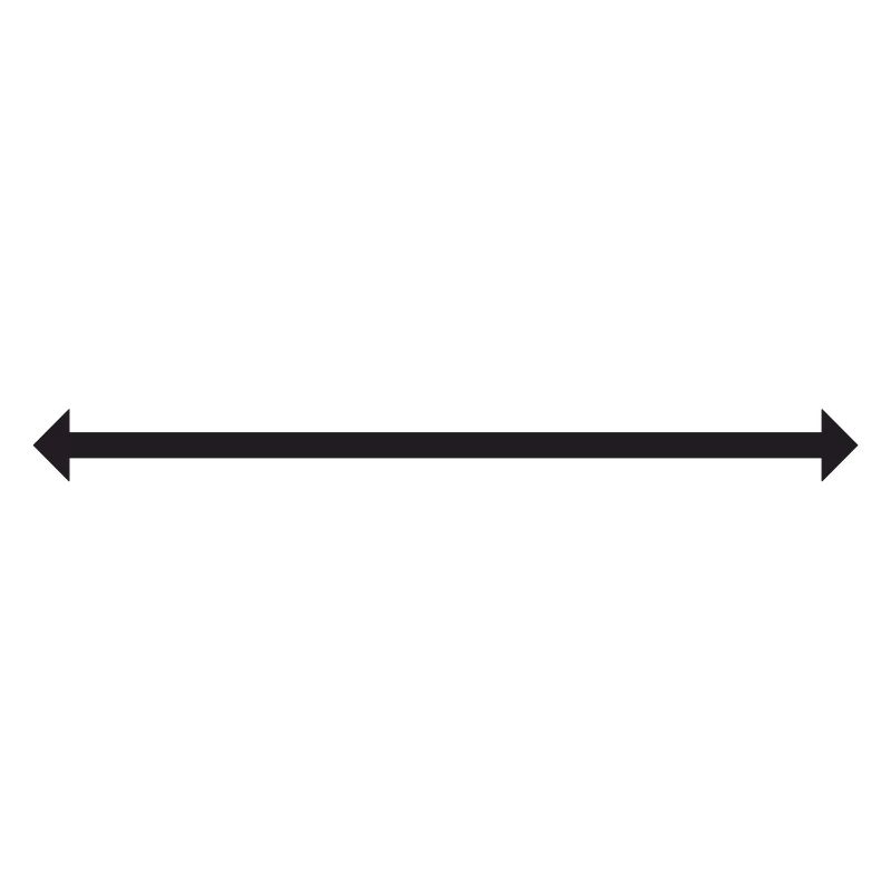 Symbol arrow with two points