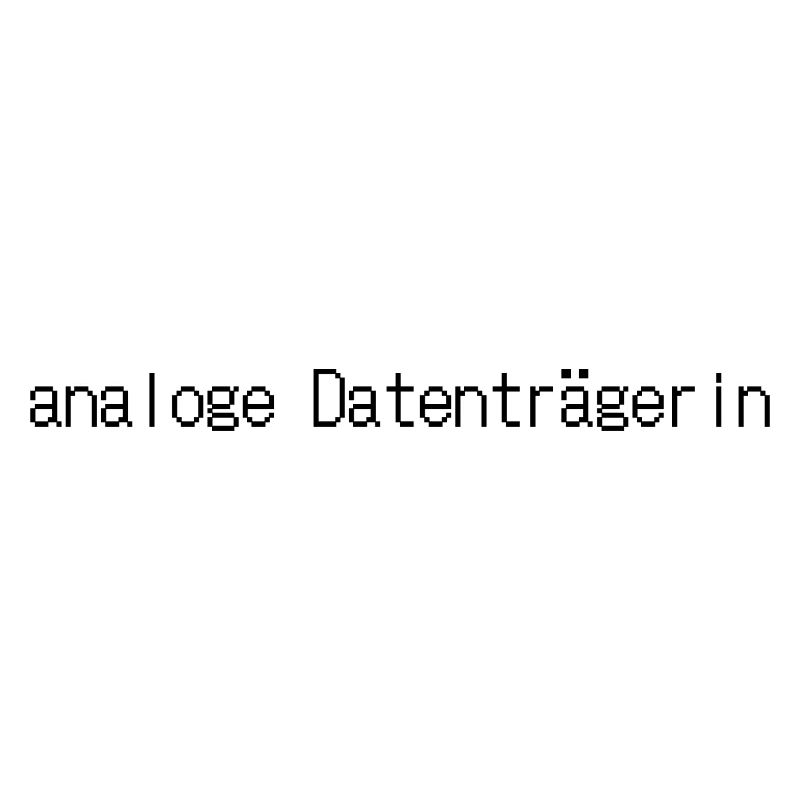 analoge Datenträgerin