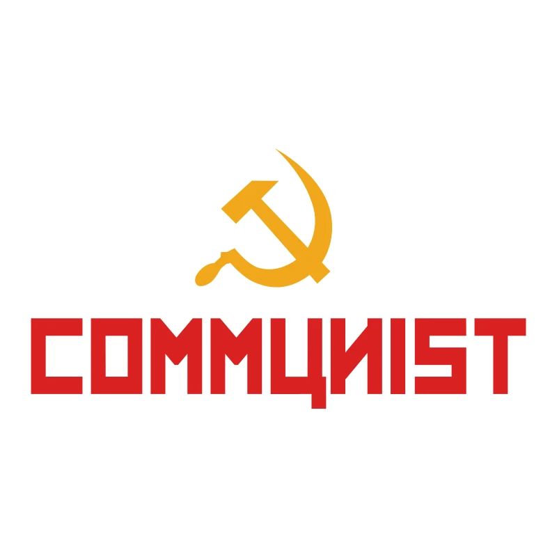 Communist with hammer and sickle
