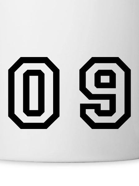 number - 09 - zero nine