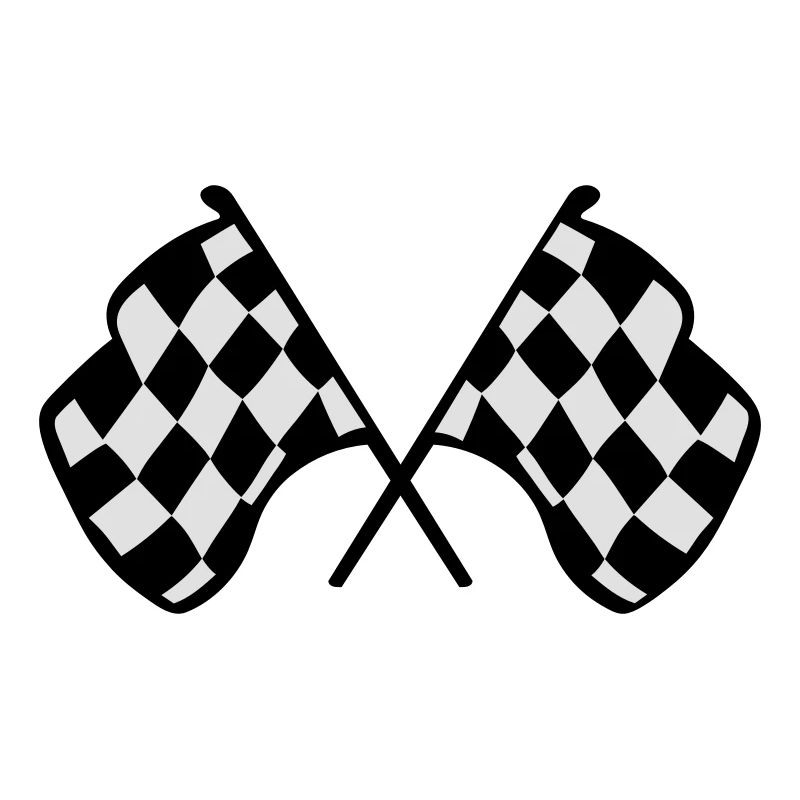 Drapeaux de course à damier