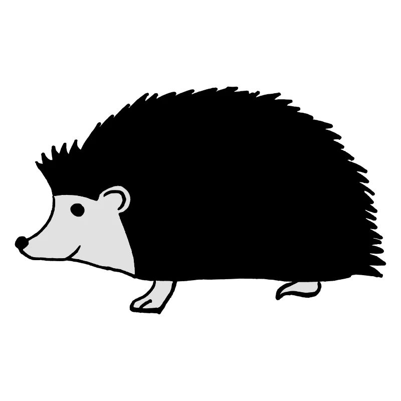 hand drawn hedgehog