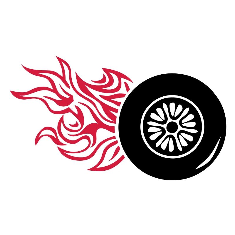 tire wheel wheel flame fire1