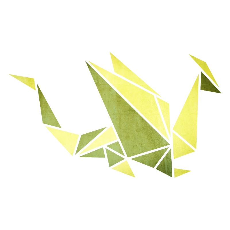 Origami: Drache (Pergament-Optik)