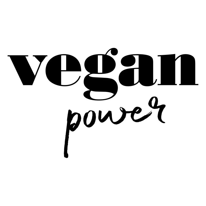 Vegan Power, Cool Typography, Slogan Quote