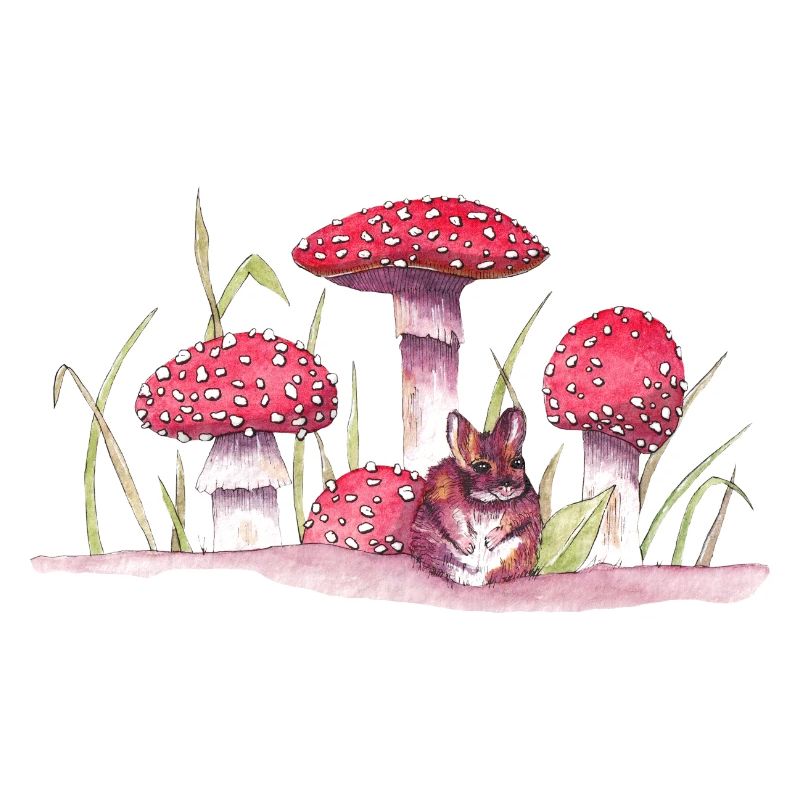 Souris et champignons