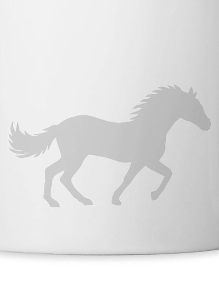 Racing Horse Silhouette Design