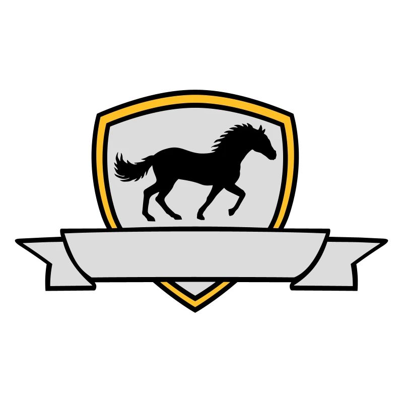 Banner Pferd Wappen Schild