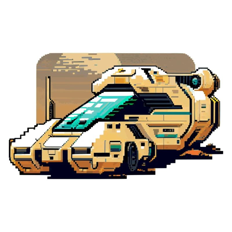 8 Bit Retro Transporter dans rétro Pixel Graphics