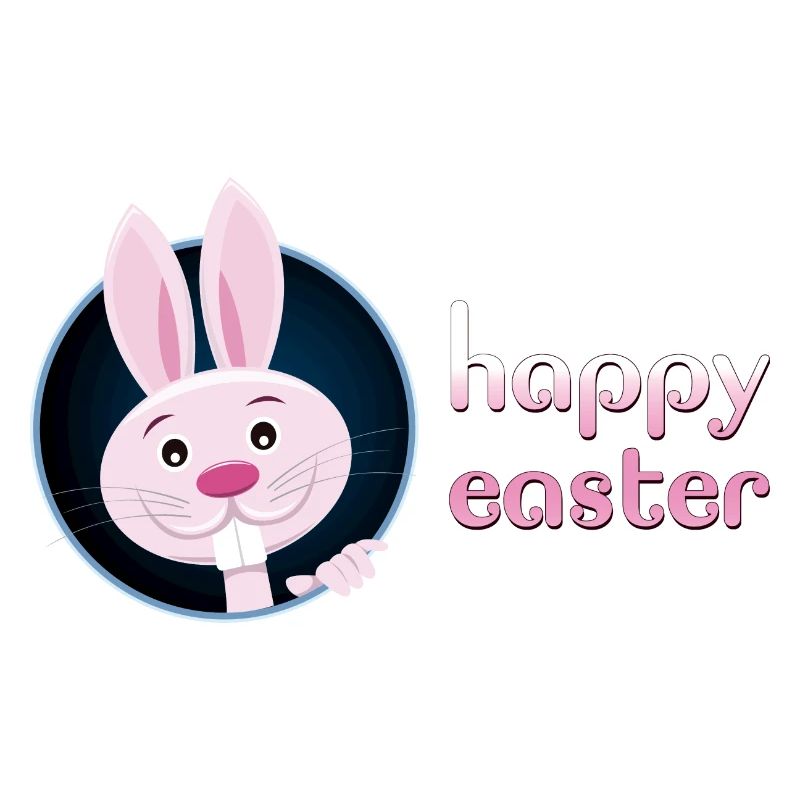 Cute Bunnies w/ Happy Easter for Teacher