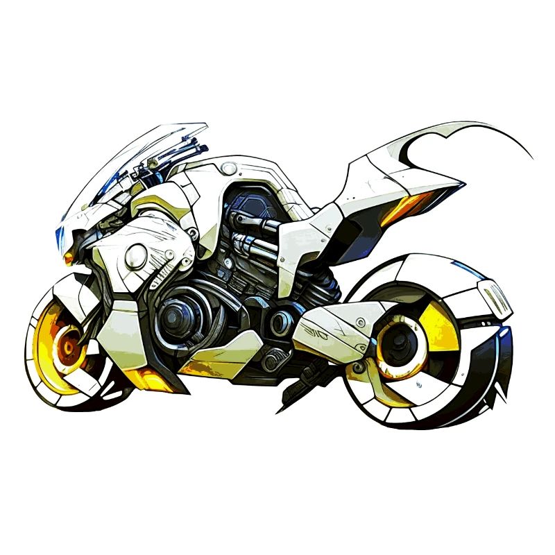 Motorcycle as racing machine in the future scenario