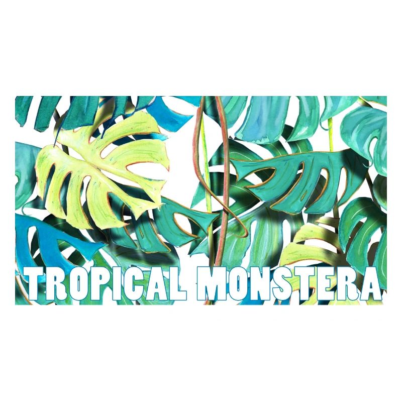 Tropical monstera