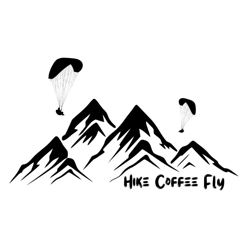 Hike Coffee Fly - Black Print