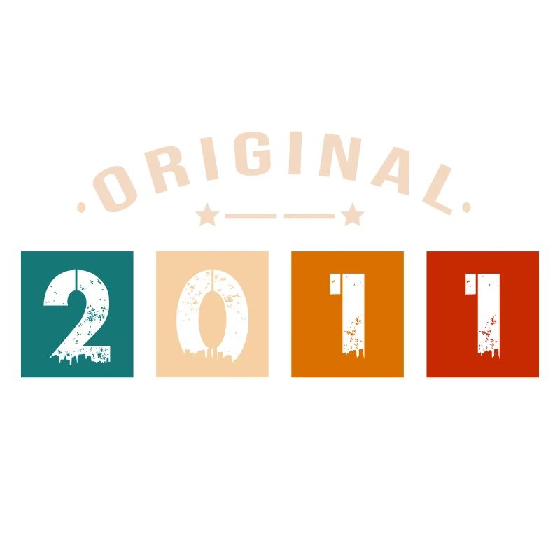 Original 2011 Vintage - Présent D’anniversaire 201