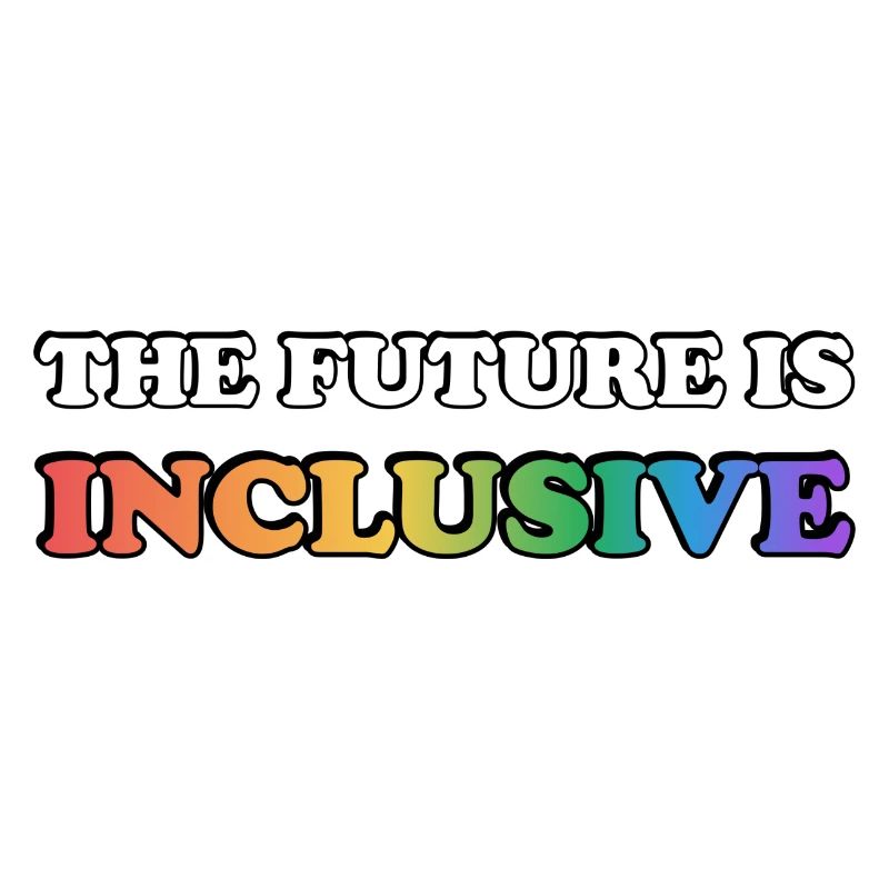 Die Zukunft ist inklusiv LGBT Pride Regenbogen