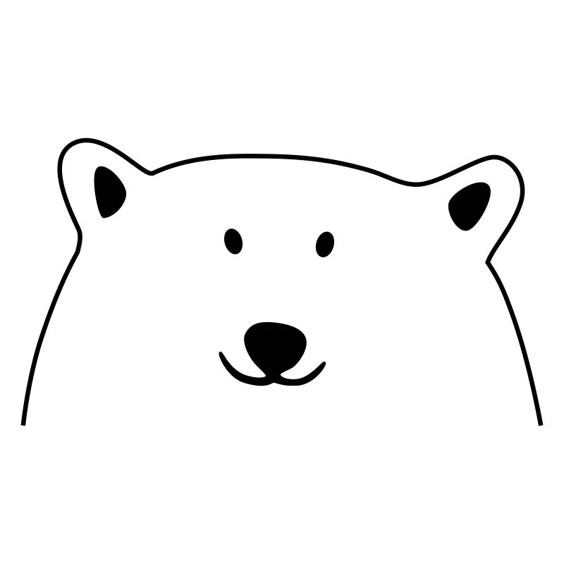 Visage d'ours polaire
