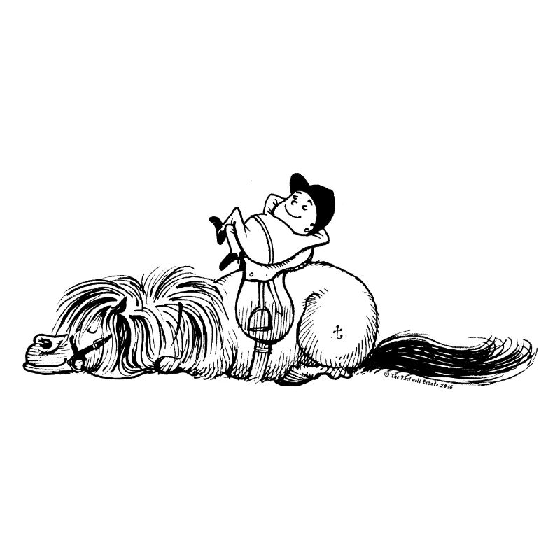 Thelwell 'Pony is sleeping'