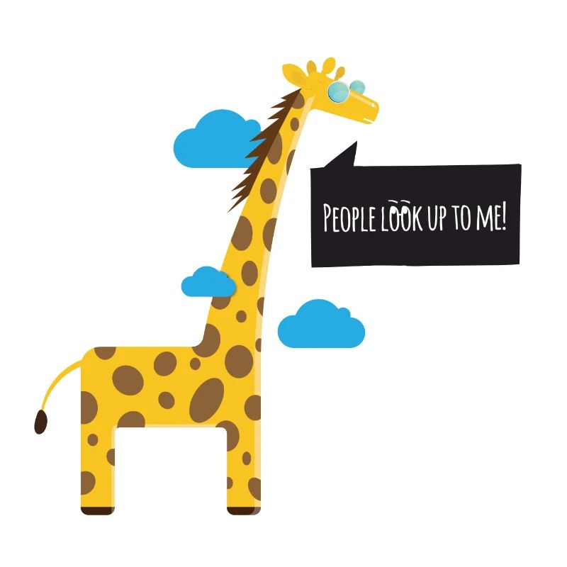 Kühle Giraffe