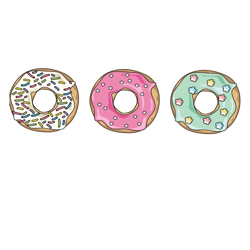 Donut Muffin Kaffee Bunt Essen Lustig Geschenkidee
