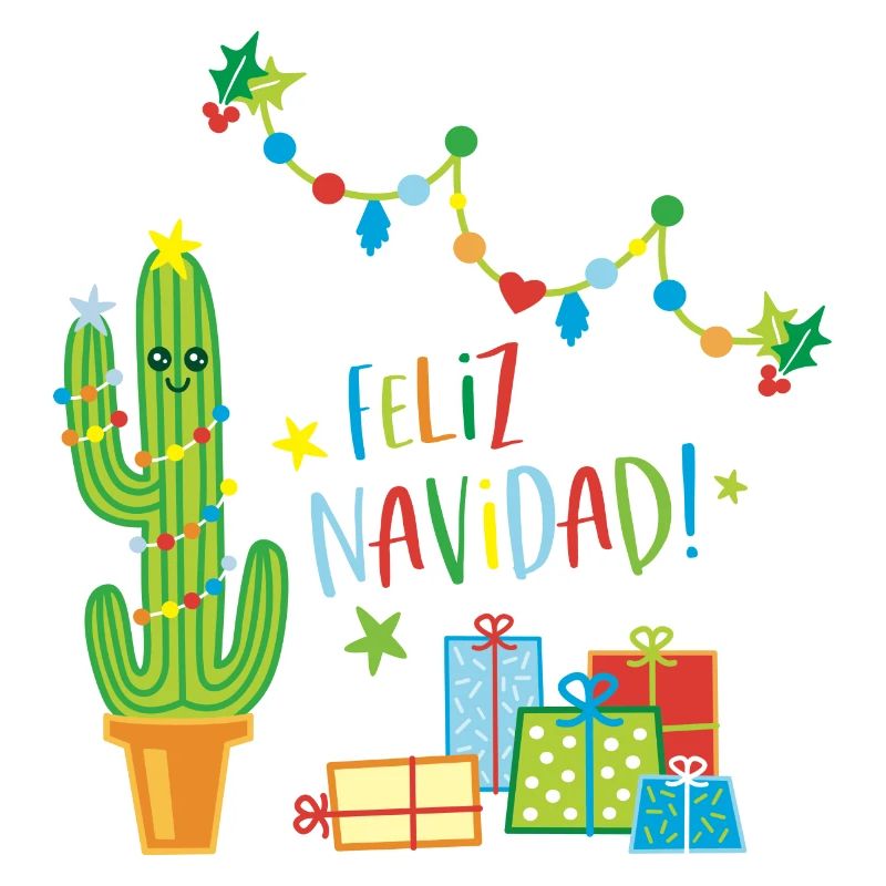 Pull de Noël Feliz Navidad Cactus