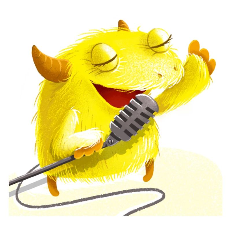 Cool and funny Singer Monster MathBatt