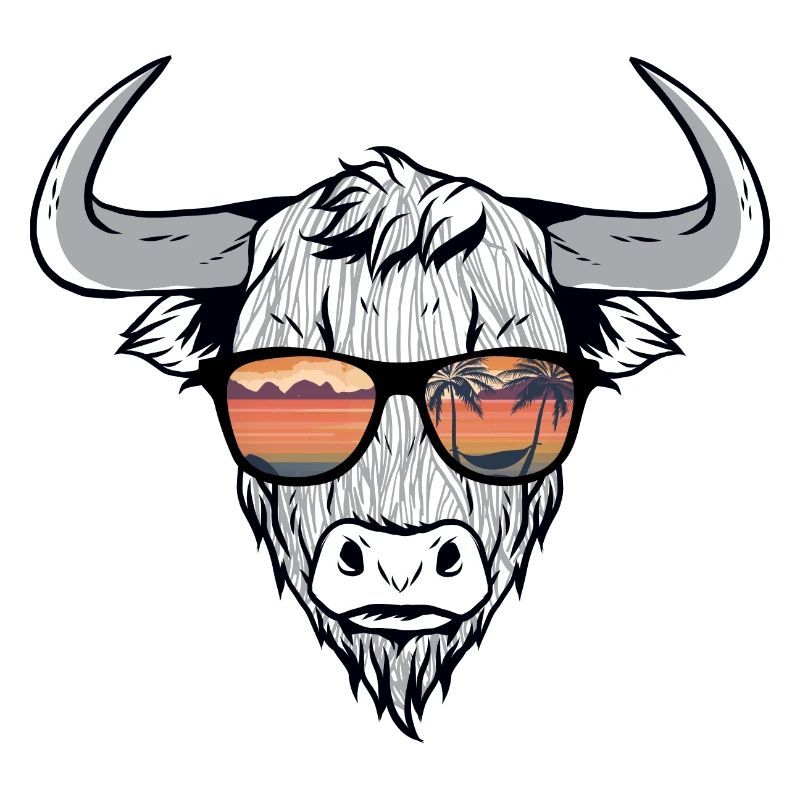 Cooler Bison Stier mit Zottelhaar