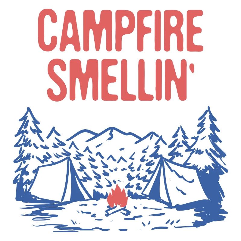 Feu de camp Smellin' Camping Camping Summer Camper Tropical