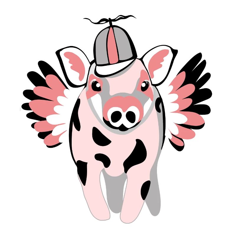 small winged pig
