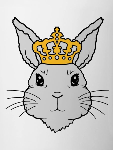 King Rabbit Crown Face