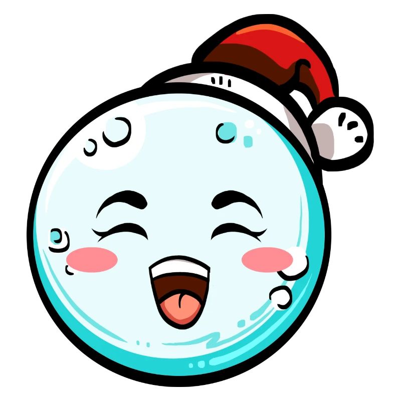 Boule de neige avec chapeau de Noël #2/9