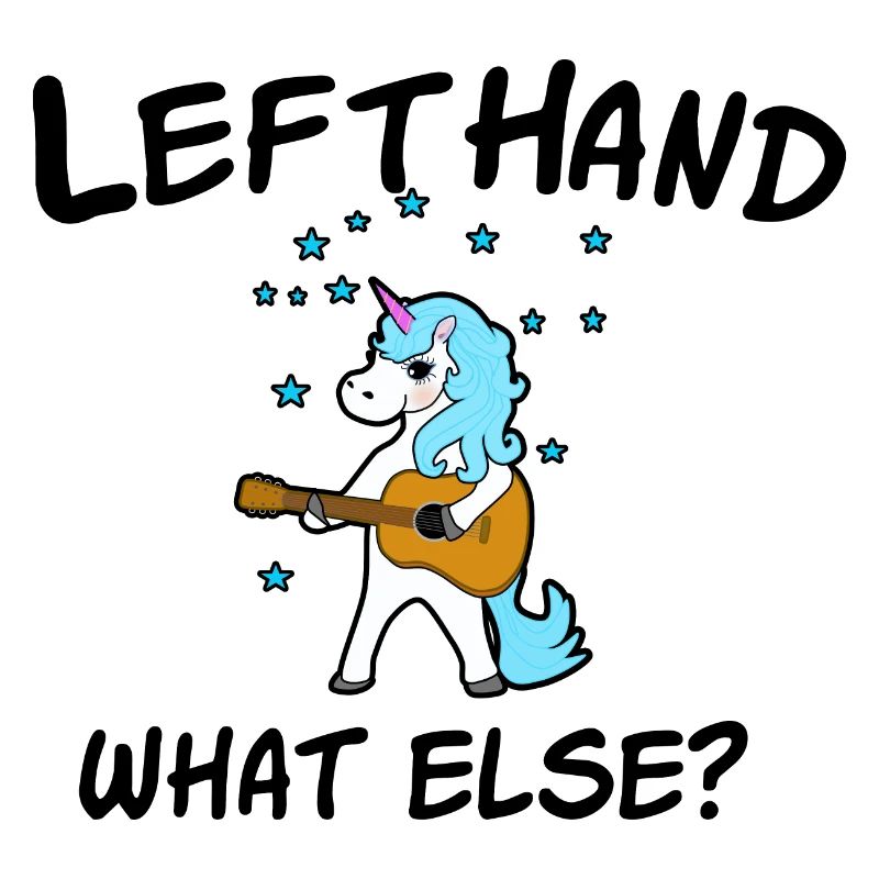 Lefthand what else? Left-handed guitar