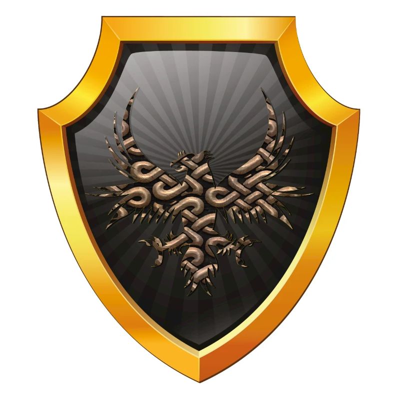 shield logo esports emblem sword crest symbol eagle