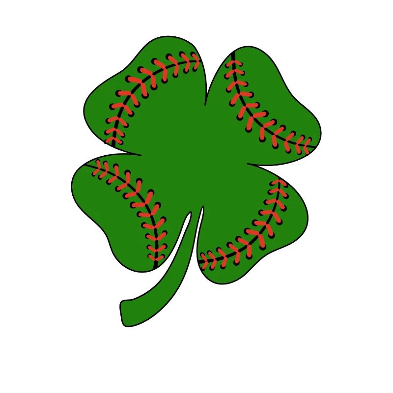 Baseball St Patricks Day, trèfle feuille, trèfle